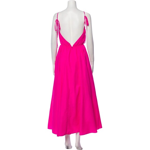 NWT. $495 Staud  Dress in Recycled Nylon SZ 6 pink - Picture 9 of 14